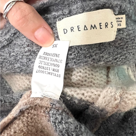 Women’s Cardigan Sweater size XS Long Multicolor Neutral Office Work Knit - Picture 7 of 8